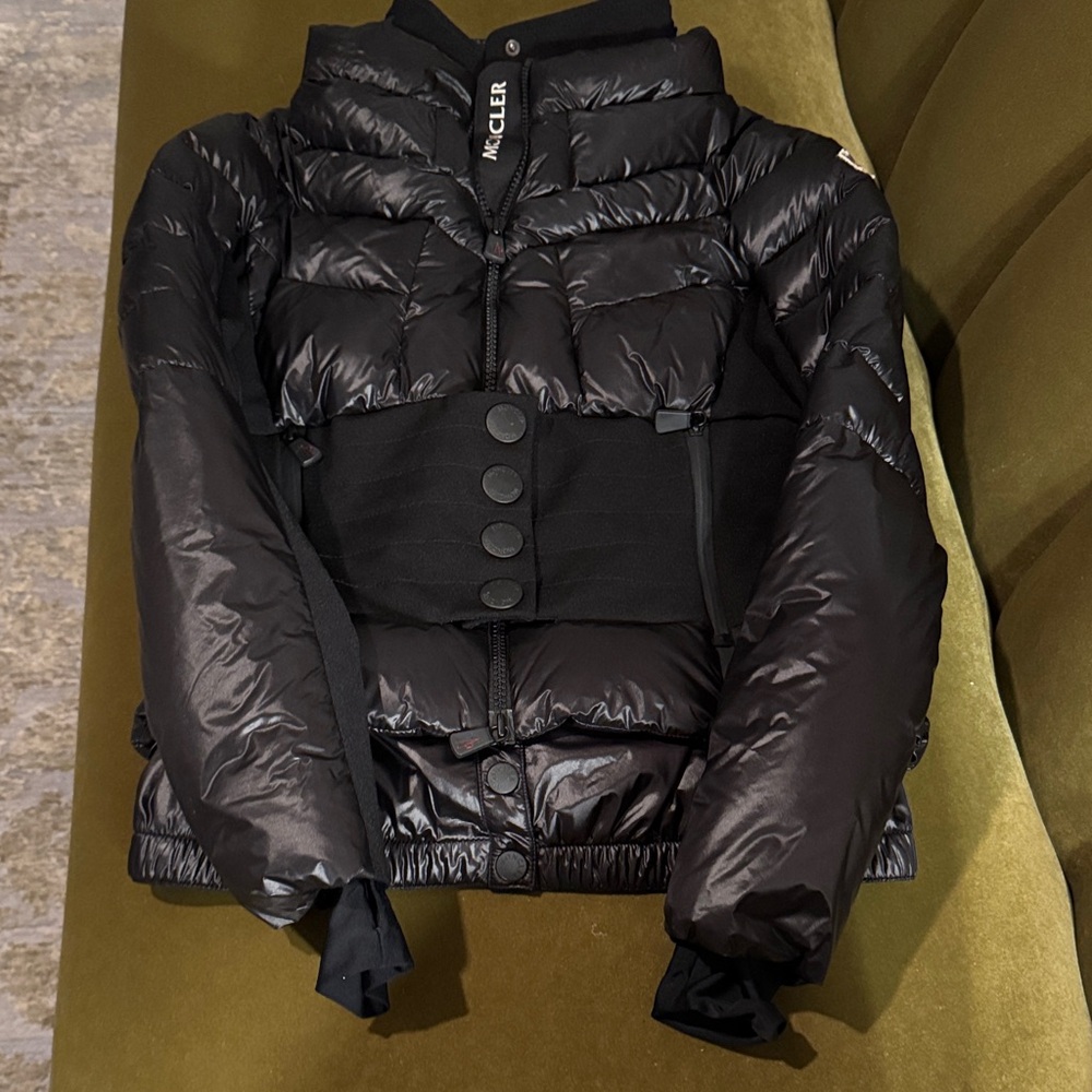 Moncler Grenoble Women's Shiny Black down ski jacket